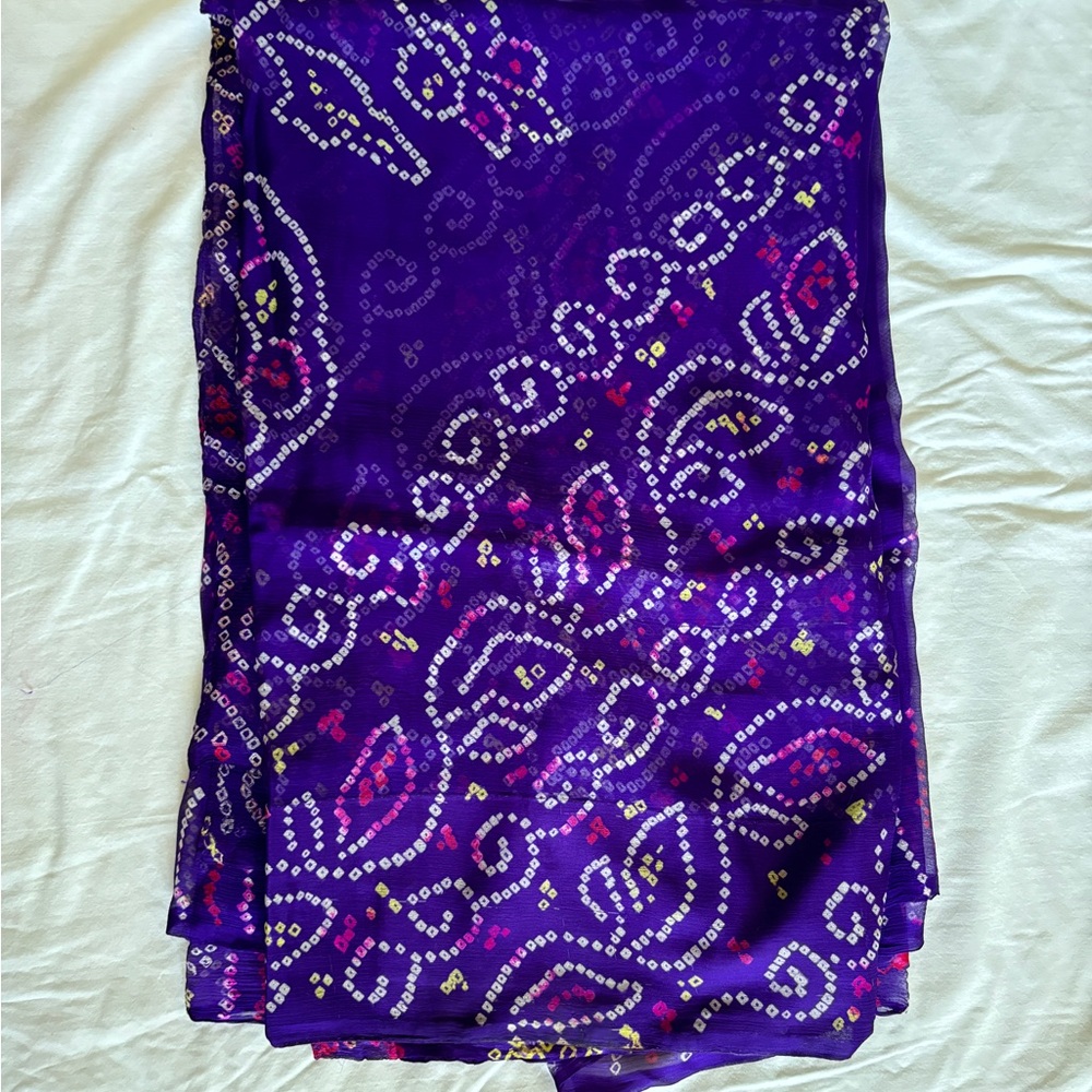French chiffon Saree